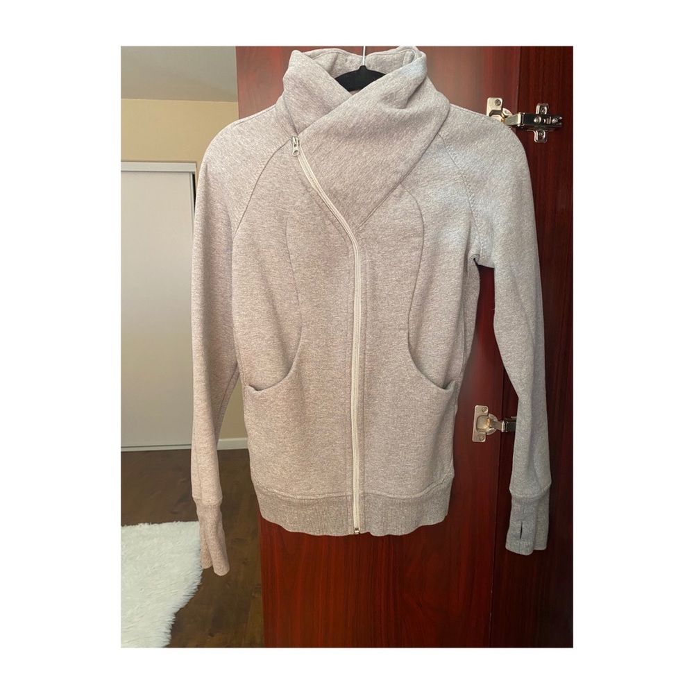 Lululemon Gray Asymmetrical Zip Hoodie